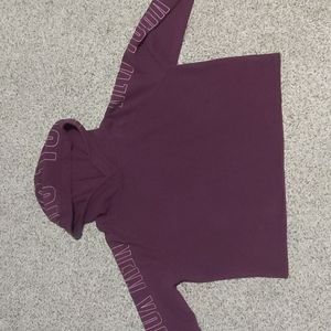 Maroon crop hoodie